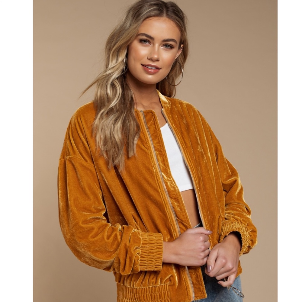 Honey punch velvet bomber